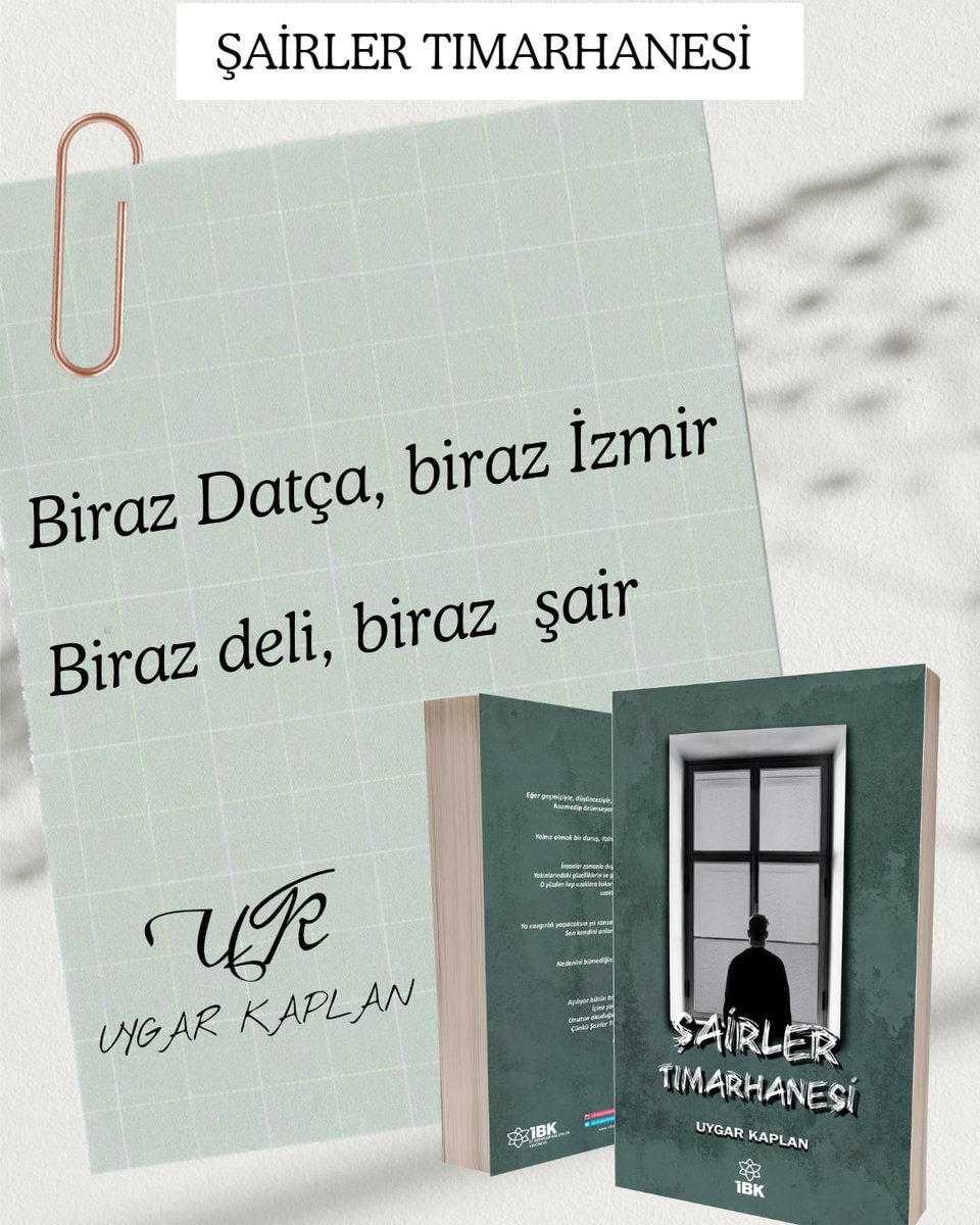 Şairler Tımarhanesi tüm online ve seçkin kitapçılarda....

#kitap #edebiyat #datça #İzmir #şiir #memur #hisse #sanat #resim #roman