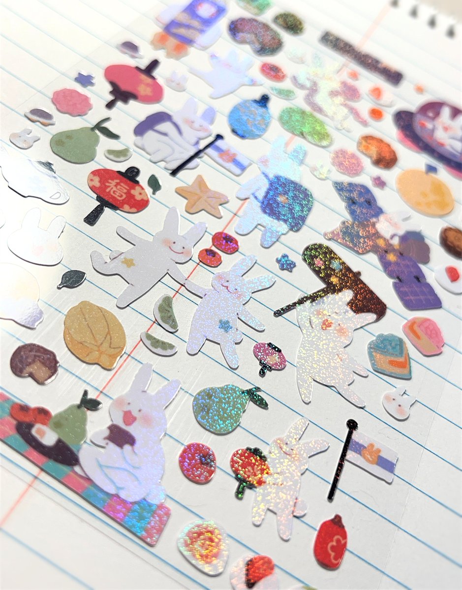 「ive gotten into designing sticker sheets」|carm is mailing booksのイラスト