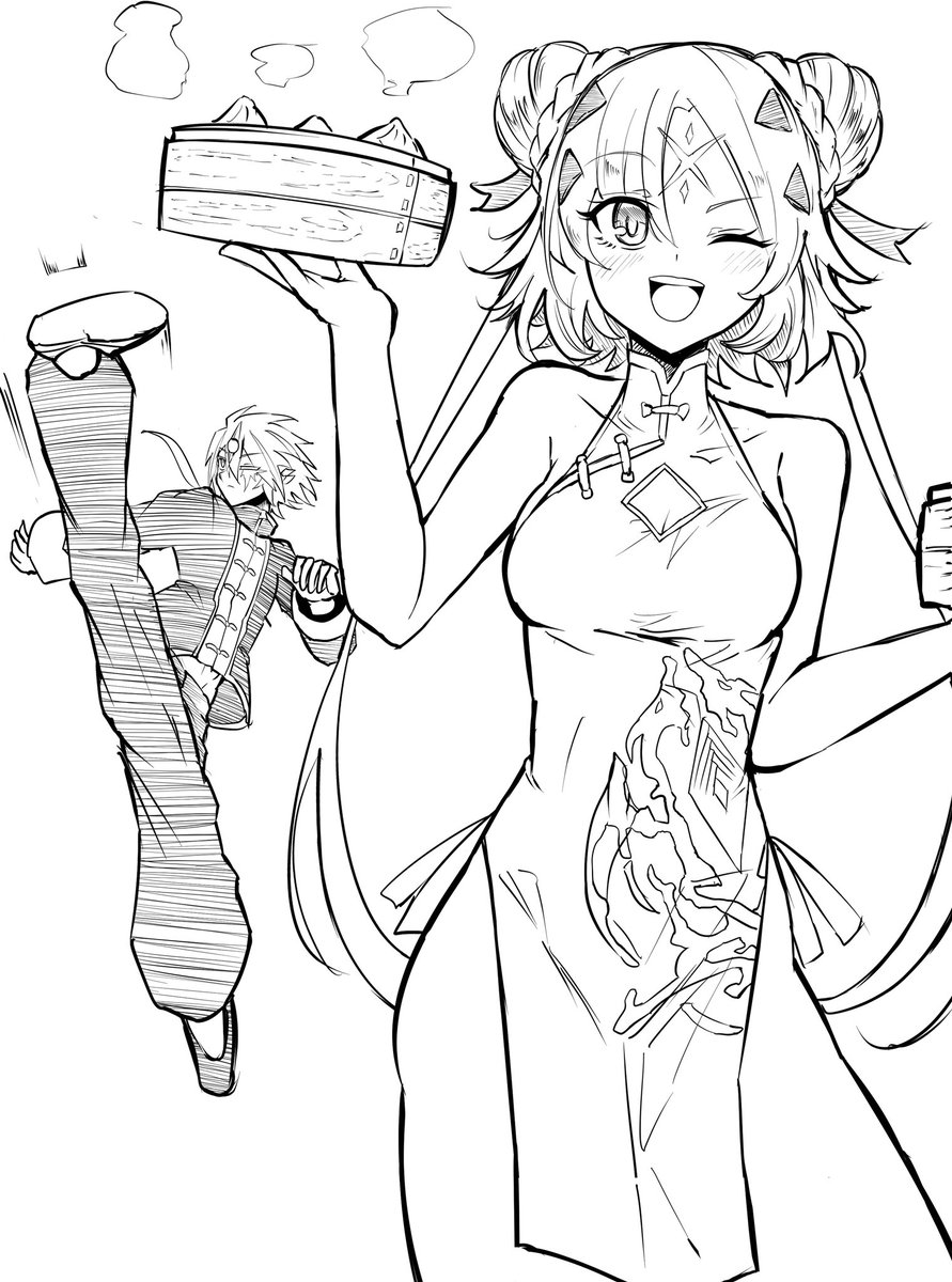#今月描いた絵を晒そう 
なんだかんだ4枚描いてた 