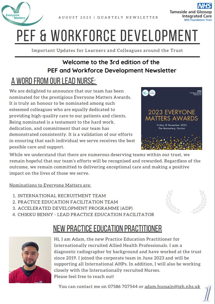 PEFTeamTGICFT's tweet photo. Presenting the latest newsletter from the #PEF and #workforcedevelopment team
file://tgh-file-srv01.xtgh.nhs.uk/Home%20Data/ajin.augustine/Documents/Newsletter/August/Drafts/August%20Newsletter%20-%20PEF%20and%20Workforce%20Team.pdf
#TGH #TamesideNHS #NHS75 #EveryoneMatters https://t.co/TwSPBIHUv6