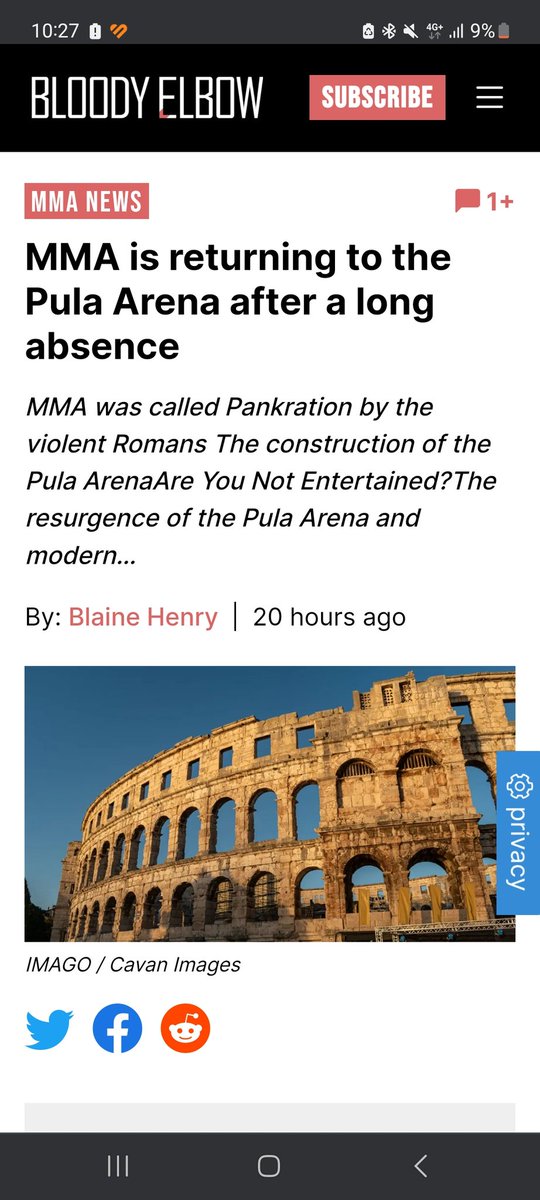 MMA, Arena Pula, 2.9.2023.
bloodyelbow.com/2023/08/31/mma…