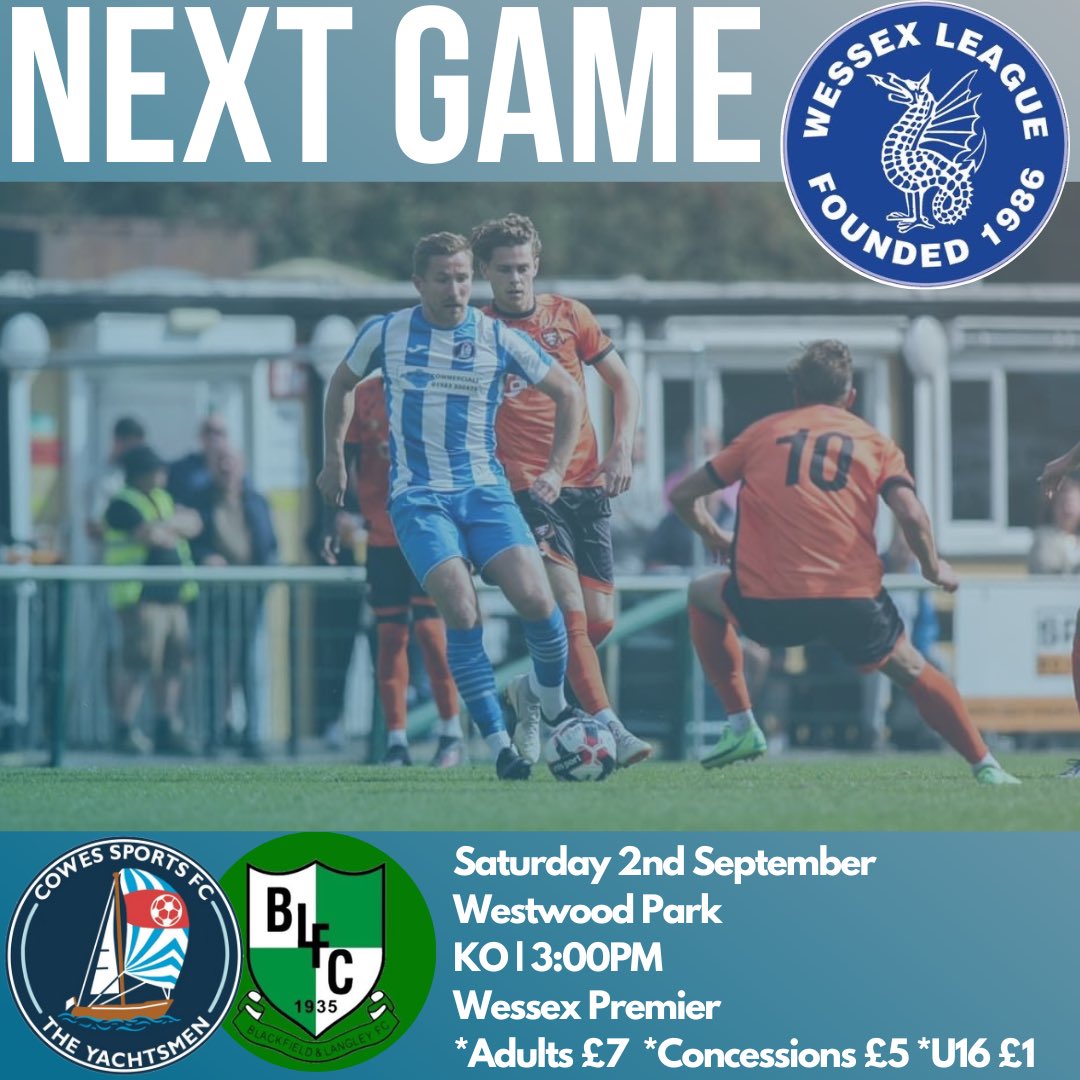 Tomorrow’s fixture at 🏠
