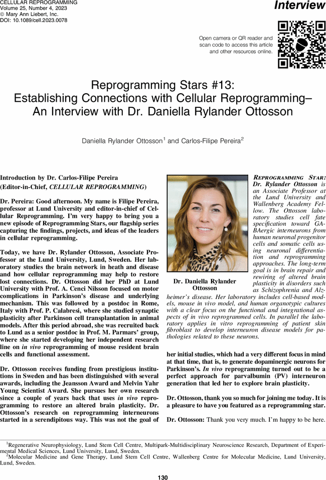 MultiparkL's tweet photo. Enjoy this fantastic interview about Establishing Connections with Cellular Reprogramming with our researcher @Ottossonlab. #reprogramming #cellreprogramming #neuroscience #brain @medfak_LU @Lund_Stem  https://t.co/4mG2i9uXu7 https://t.co/gbZrqc844R