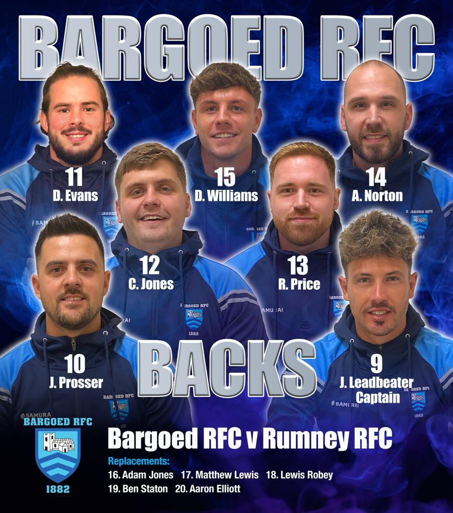 Bargoedrfc's tweet photo. Tomorrows team news at home to @rumney_rfc . Good luck to all. @bargoedwarriors team news will be posted later💪🏽 https://t.co/rg57TcUscG