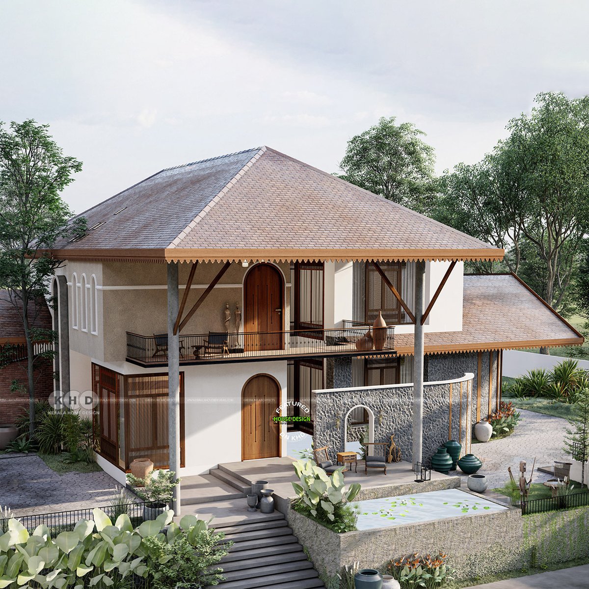keralahomeplan's tweet image. Discover the allure of this stunning 5-bedroom tropical paradise! 🌴 Dive into the details of this 4800 sq. ft. masterpiece here: [keralahousedesigns.com/2023/09/tropic…] #TropicalLiving #LuxuryHome #KeralaHomeDesign #IndiaHousePlan