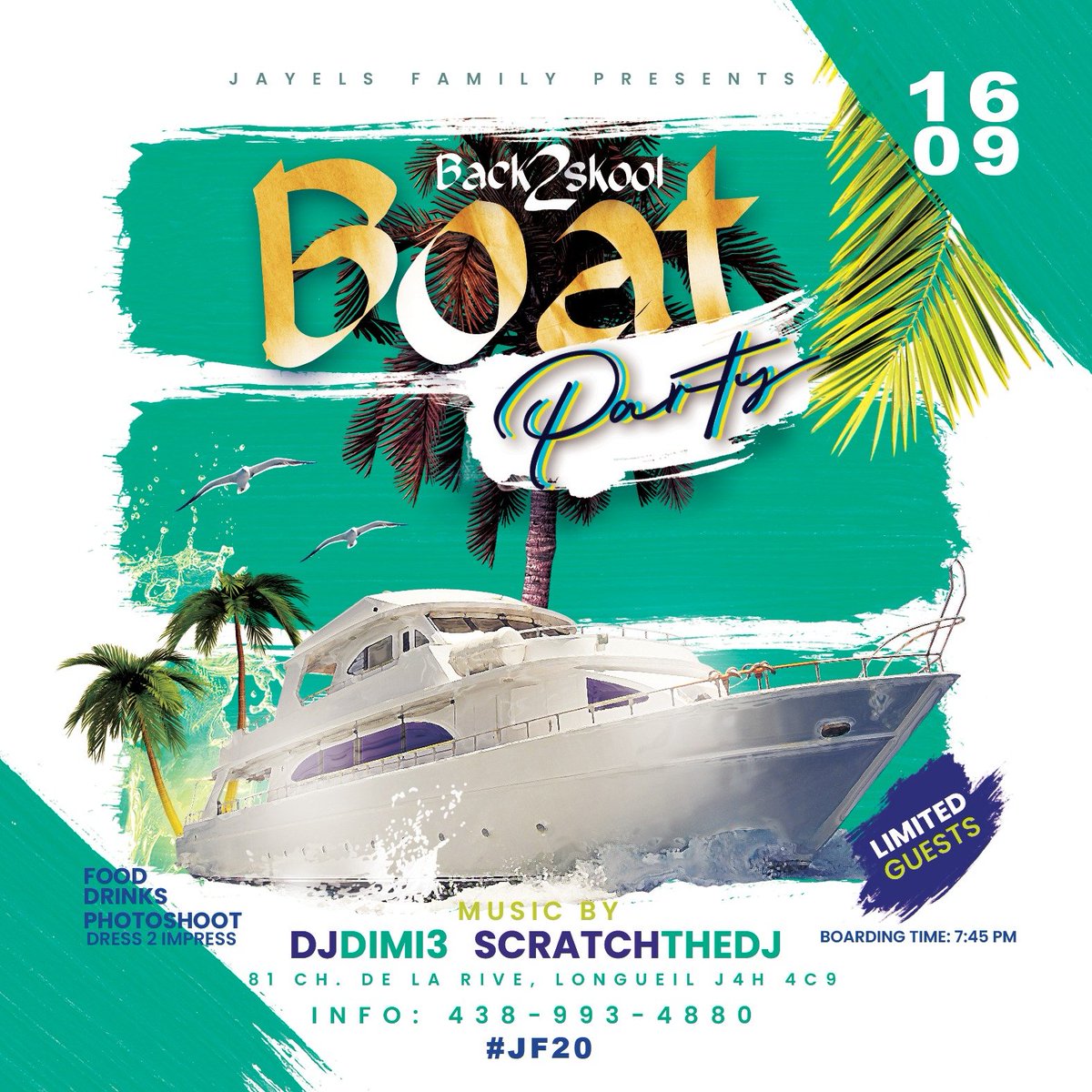 SpaxtheRoyal's tweet photo. #Back2Skool Boat Party. @JayelsFamily @Jeanthehustla #Montreal #Canada Let's Go. https://t.co/oLYzd99P3S