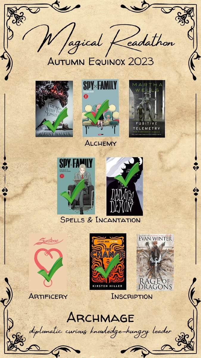 mrobinson6's tweet image. aminoapps.com/p/thdpya
August wrap-up for @MagicalReadthn (I completed 6/8 books) &amp;amp; @CatLadyathon
September TBR for @SpaceOperaSept &amp;amp; @Battleathon