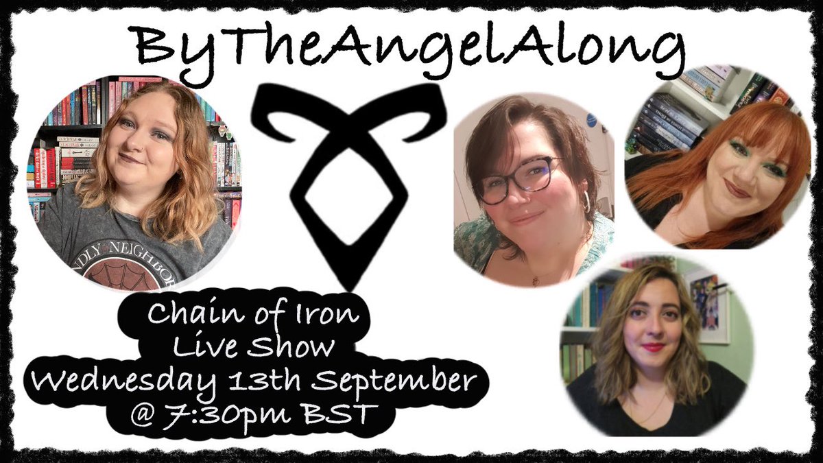 ByTheAngelAlong's tweet photo. Live show to discuss Chain of Iron will be Wednesday 13th September at 7:30pm BST with @lisadoeslife_ @Twelvebooks_Meg and @ALassReads ☺️🖤
https://t.co/5iRnI1iYSu https://t.co/s8DPdk4TNI