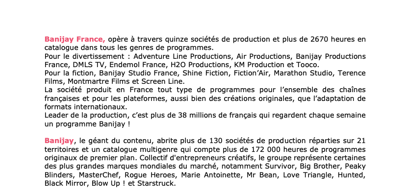 Banijay France tweet media