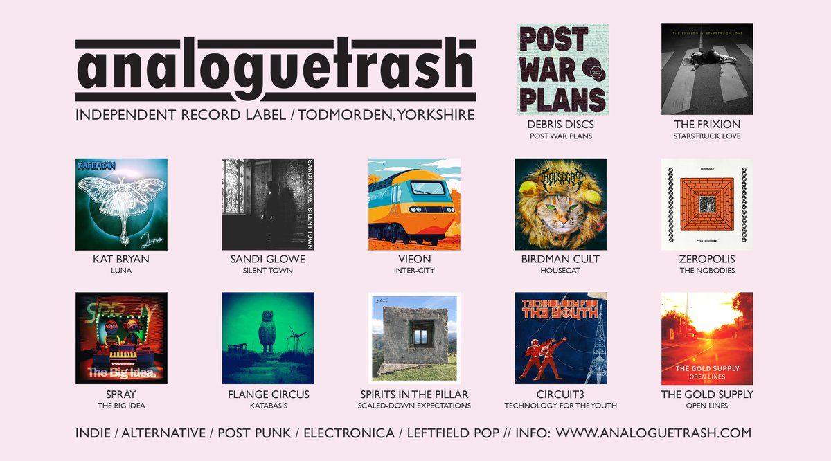 #BandcampFriday has rolled around again, and once again we're asking you to have a listen to some of the artists on our label and maybe even support them with a cheeky purchase. Hit the link for a literal banquet of good music made by excellent people. 🎧 analoguetrash.bandcamp.com