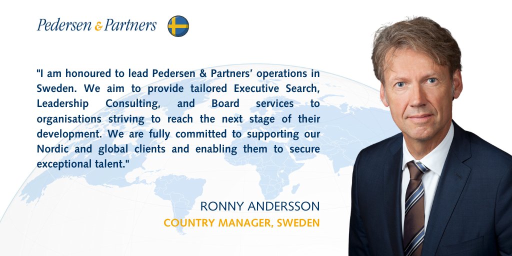 #Pedersenptnrs' newly opened #Stockholm office is headed by Ronny Andersson, leading an experienced team of  #ExecutiveSearch Consultants – Sandrine Karlsson Peraldi, Jonas Bengtsson, Marie Grondahl, Robert Nash, and Inge Sorensen.