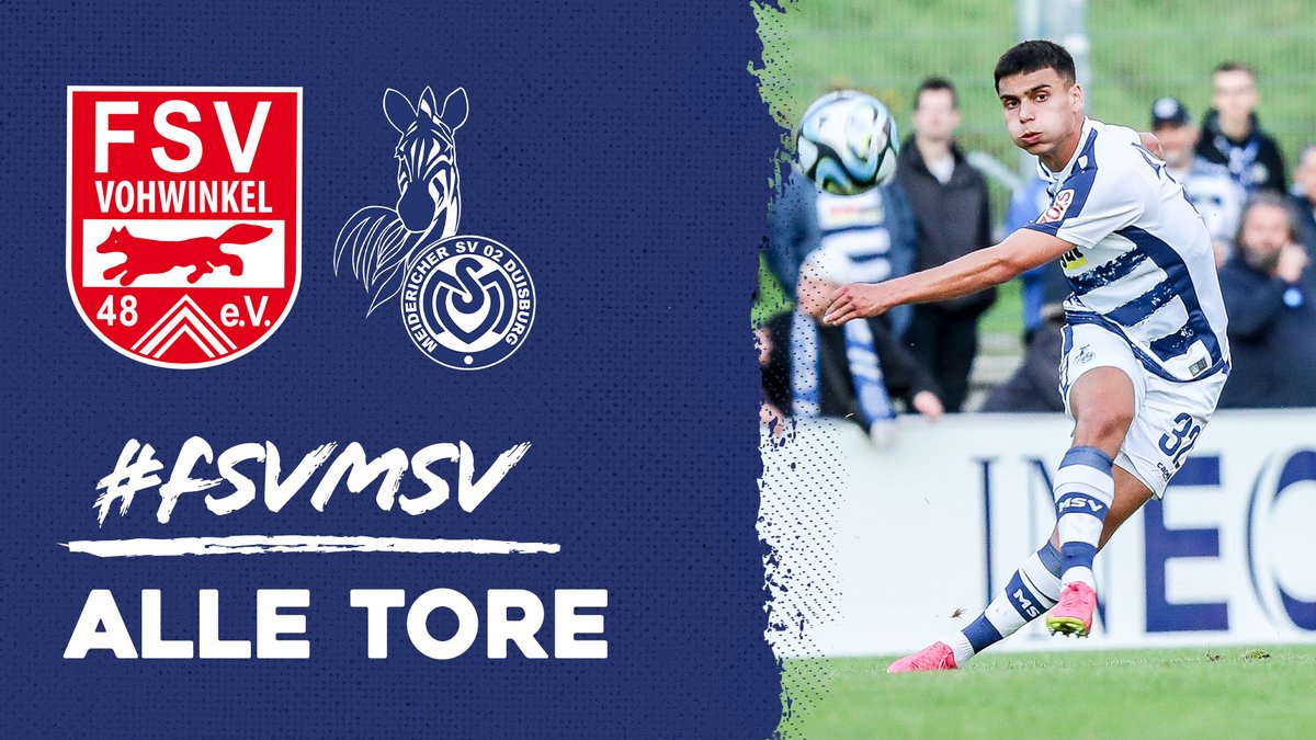 MSVDuisburg's tweet photo. Schon gesehen? Hier gibt's die Tore unserer Meidericher Jungs aus dem Pokalspiel gegen den FSV Vohwinkel aus der Kameraperspektive von https://t.co/tGSWztS4KF. ⤵️

📺 https://t.co/UTU1bDiDkR

#WeilDUesBist #FSVMSV #NRPokal https://t.co/2iYfYWEIfp