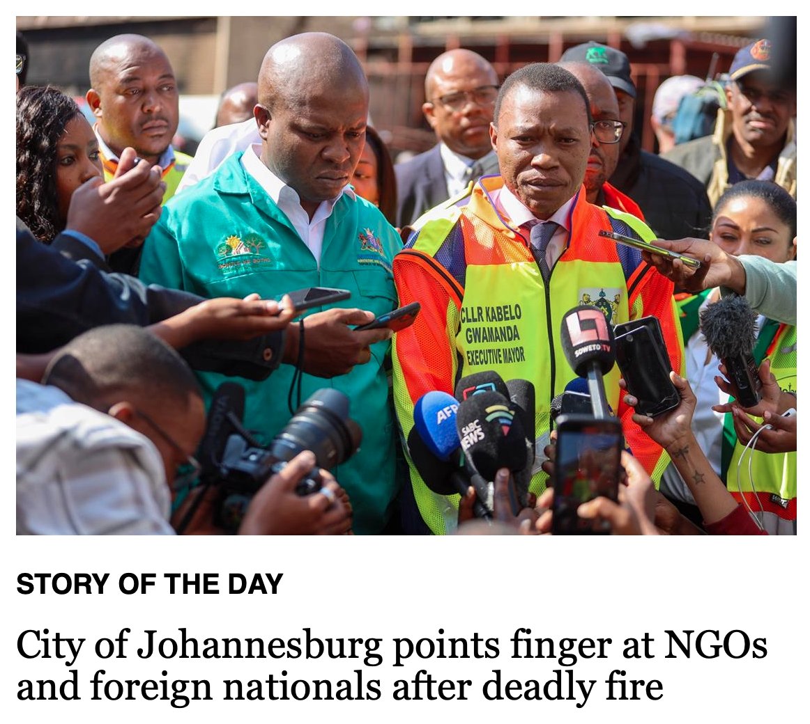 Such a <a href="/MYANC/">ANC - African National Congress</a> or <a href="/EFFSouthAfrica/">Economic Freedom Fighters</a> bullshite response to give. Don't get me wrong, this may be true, but it's the age old "blame somebody else" way of these parties. (and yes, I know the mayor is a fake small little 1% party, but he's a cANCer and EFFie puppet, so just don't)