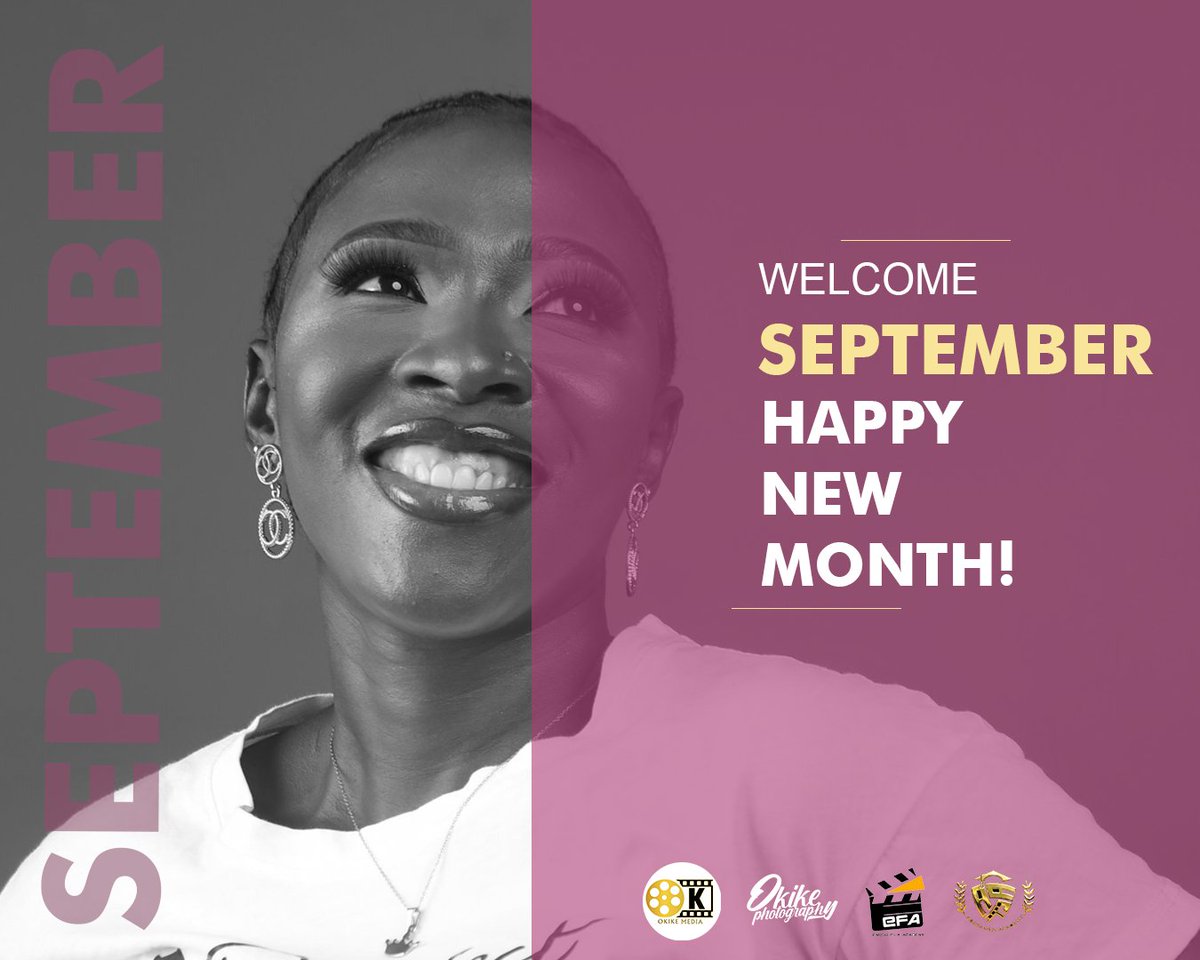 okikemedia's tweet photo. A warm Welcome to September.🤩

This is your best month yet; Where you'd dream big and achieve all of them.

Okike Media is here to help you achieve them too.

#UCLdraw Happy New month Amen September https://t.co/vD0FMzp8Pb