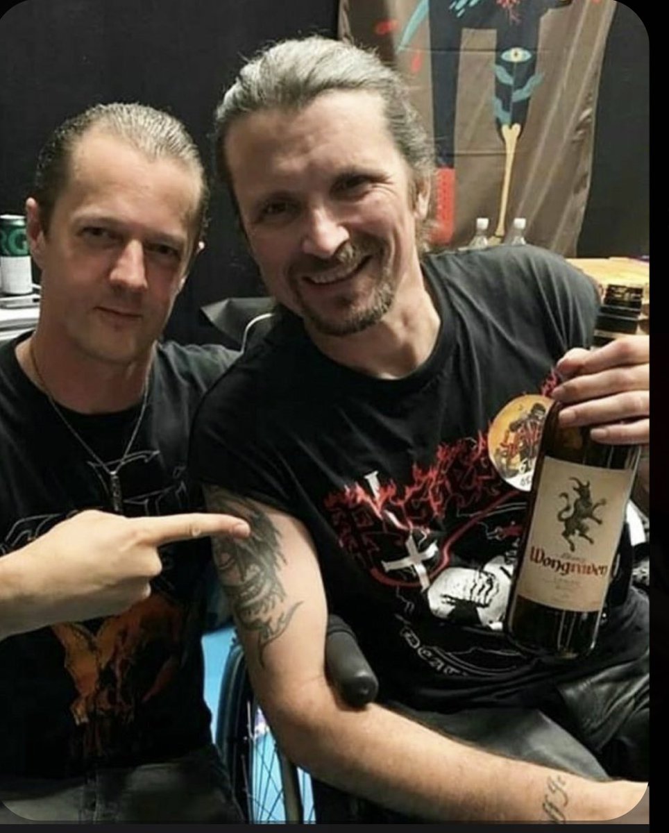Me and Satyr backstage at Norway Tons Of Rock #possessed #satyricon #deathmetal #blackmetal #tonsofrock