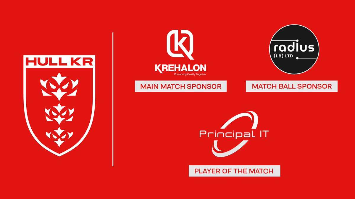 hullkrofficial's tweet photo. Special thank you to our match day sponsors, @Krehalon, Radius (I.B.) and @PrincipalIT1 for their support ahead of tonight's game 🤝

Read more 👉 https://t.co/xszyhwVOAu

#UpTheRobins 🔴⚪️ https://t.co/kzmJpyo72v