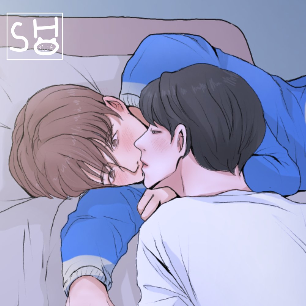 Lessakurafim's tweet image. #승밍 🐱🐶
Lmh was drunk and called ksm, ksm brought him to his house and laid him on his bed, ksm liked lmh and vice versa but they didn't know that, until finally ksm kissed lmh when he fell asleep, but coz that kiss lmh awakened.

#2min #离婚危机 #Straykidsfanart