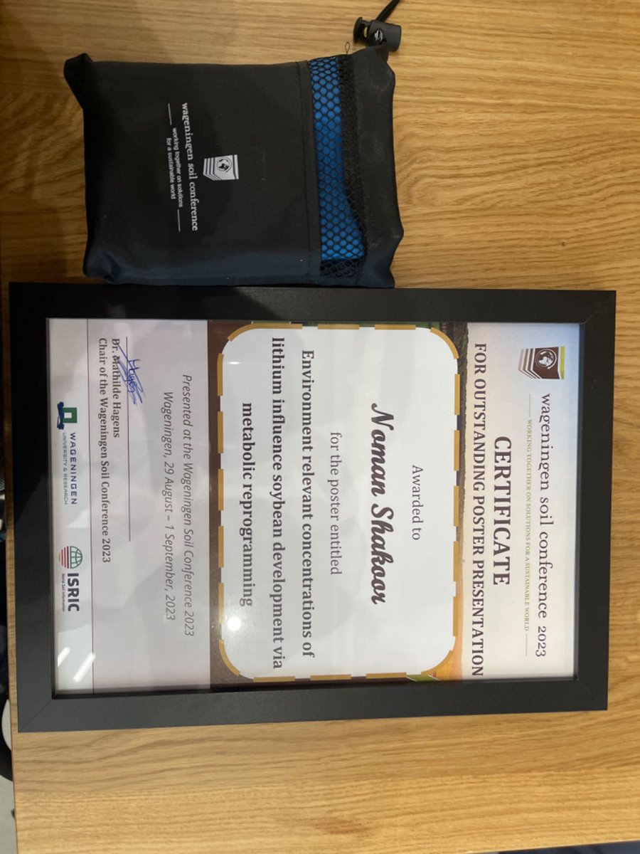 Muhammad Adeel (@adeelch969) on Twitter photo Congrats to <a href="/NomanShakoor426/">Noman Shakoor</a> Li project, which I co-supervised, just earned its first international accolade with a 1st prize win at the prestigious soil conference held at Wageningen University. 🏆 Hard work pays off! #LiResearch #WSC2023 #ProudMoment" Congrats to <a href="/NomanShakoor426/">Noman Shakoor</a> Li project, which I co-supervised, just earned its first international accolade with a 1st prize win at the prestigious soil conference held at Wageningen University. 🏆 Hard work pays off! #LiResearch #WSC2023 #ProudMoment"