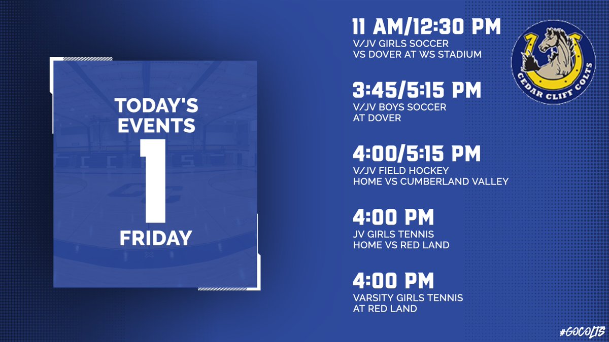 Cedar Cliff Athletics (@cedarcliff_ad) on Twitter photo 