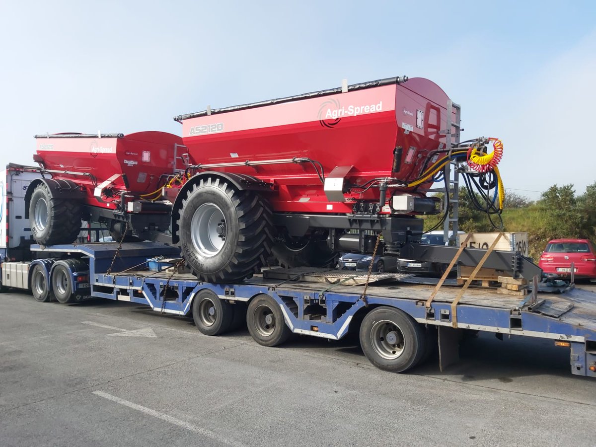 Agri-Spread AS2120 10.6m3 Hydraulic Drive ISOBUS Fertiliser &amp; Lime Spreaders on their way to Dales Agri Sales in the UK

agrispread.com
dalesagrisalesagency.co.uk

## Precision Spreading