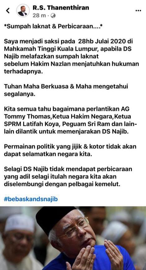 thanenthiran3's tweet photo. Justice for Dato Seri Najib @NajibRazak @mynewshub @MyKMUnet @Ayahanda_MD @NaratifRakyat @BNrasmi https://t.co/G92OfRGHwC
