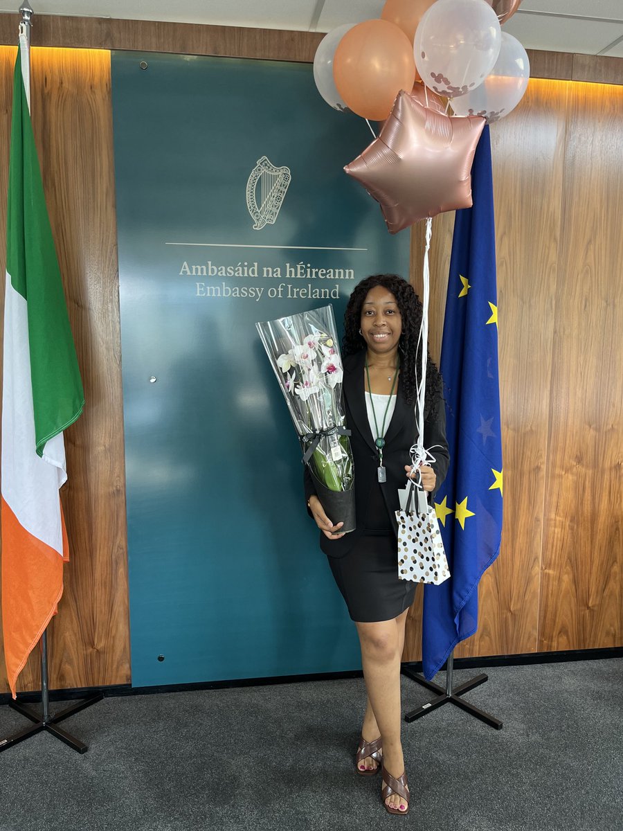 Celebrating 1 year as Policy and Programme Manager with the Embassy of Ireland in South Africa 🥂 #developmentcooperation