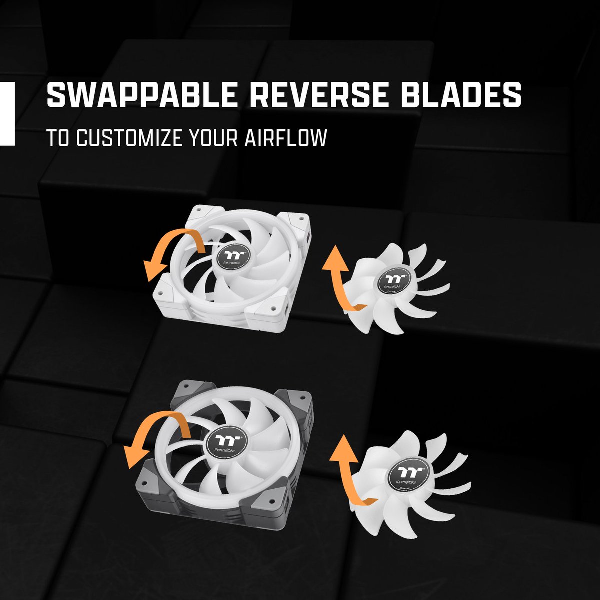 Thermaltake_UK_'s tweet photo. Snap into place with our SWAFAN EX 💪
Clean up your cable management while having the option to customize airflow in either direction 🤝 🔄
Get yours now :
@ScanComputers: https://t.co/omTWCz4I9A
#swafanex #1cable #RGB #TheNewWay https://t.co/4OpNMxI01P