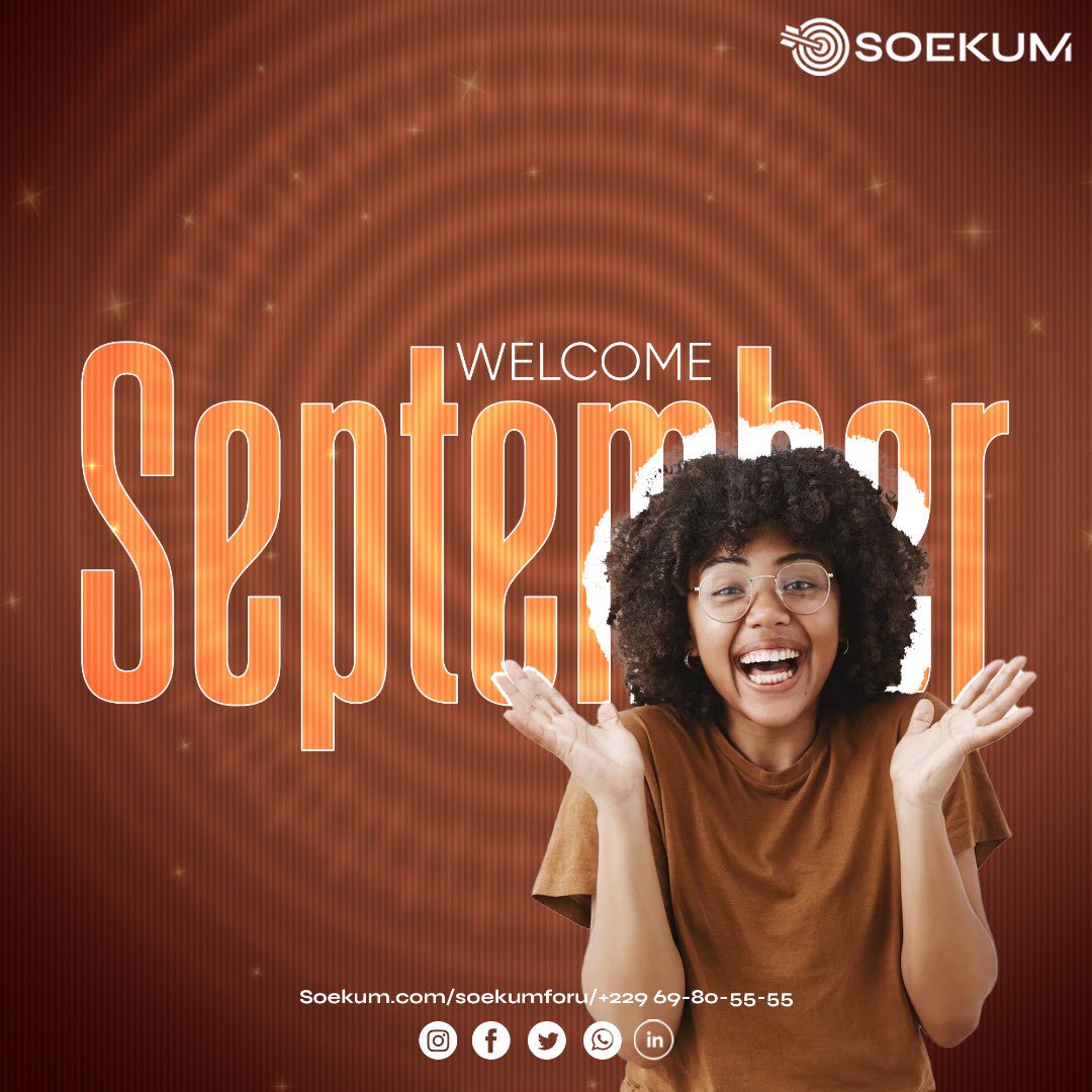 Septembre, c'est le mois des nouvelles aventures, Des nouveaux projets, Et des nouveaux départs. Alors profitons de ce mois pour nous ressourcer, Pour nous lancer de nouveaux défis, Et pour vivre de belles aventures. Bon mois à tous ! #September1st #Motivation