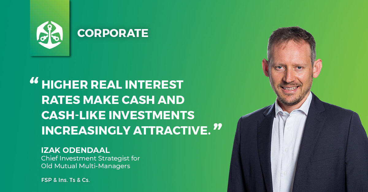 OldMutualSA's tweet image. Lower interest rates would be good news for consumers – although #investors holding cash have had little to complain about this year says Izak Odendaal, Chief Investment Strategist for Old Mutual Multi-Managers.  #interestrates Find out more: ow.ly/zFhV50PFlln