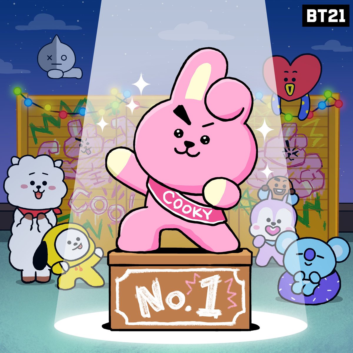 And the winner for 2023 GYM Enthusiast is... *drumroll🥁* COOKY!🩷
#BT21 #HallofFame #No1 #statue #glory #congrats