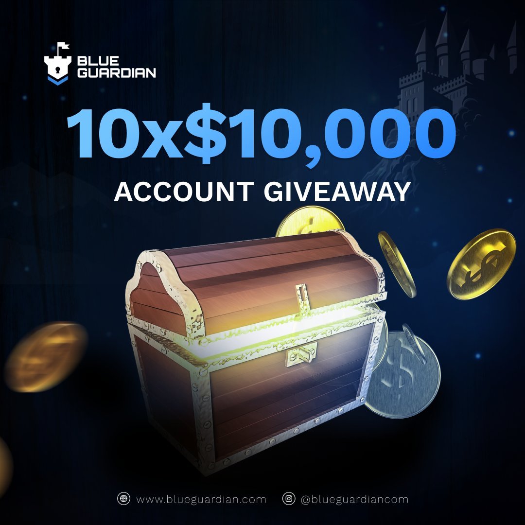 BlueGuardiancom's tweet photo. 🛡️ GIVEAWAYTIME 🛡️

We are having a 10 x $10k #Giveaway to celebrate the new month! 🛡️

1. Follow @blueguardiancom, @EricGairns &amp; @BaintzCEO

2. Like and Retweet 💙 &amp; 🔁

3. Tag 4 traders and share this Tweet to your friends

Ends in 72h 🛡️ https://t.co/yf3lnuQLL2
