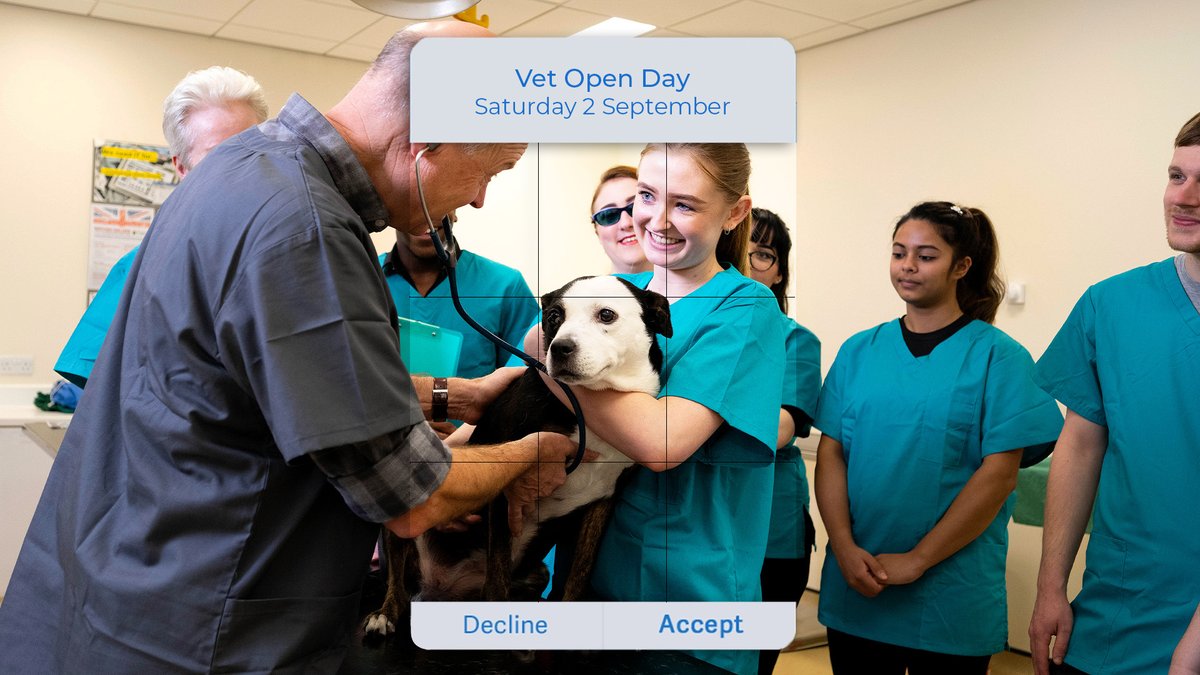 Vet Open Day is tomorrow 🐾🩺

📅 2 September
⏰ 10.00am - 4.00pm BST
📍 Preston Campus

Book your place now
uclan.ac.uk/events/listing…

#VetOpenDay #VetSchool #Veterinarymedicine
