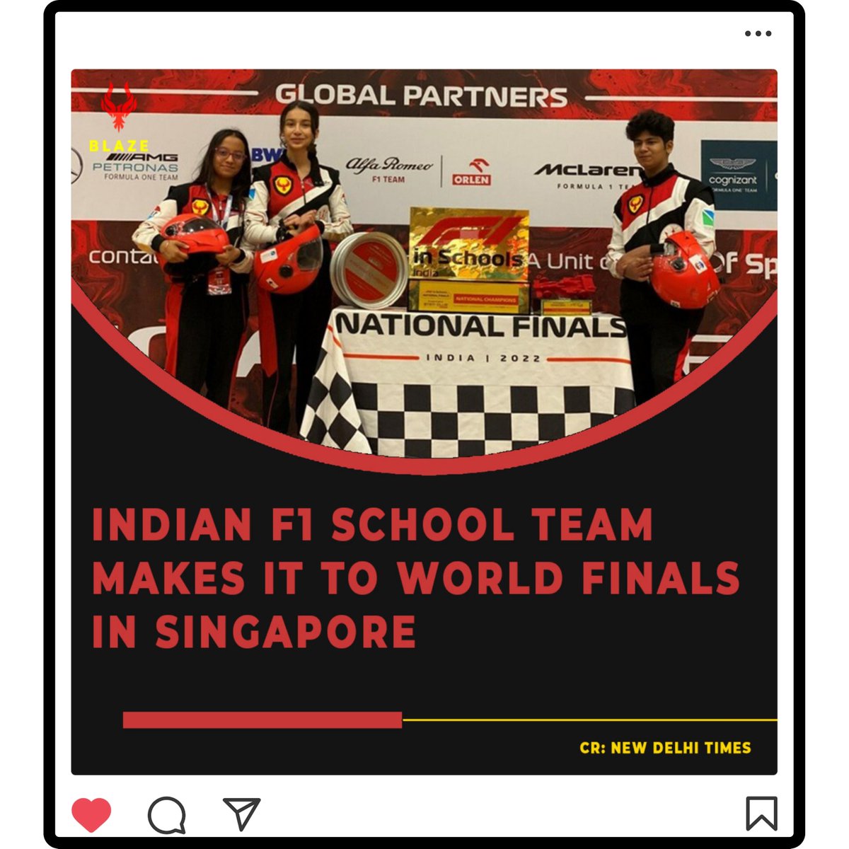The journey just begins!! Proud to make it to the Worlds and represent #India on the global stage.

 As #youngminds, we are greatful to <a href="/F1inSchoolsHQ/">STEMRacingHQ</a>  and <a href="/NewDelhiTimes/">New Delhi Times</a>  for this amazing opportunity. 
<a href="/aramco/">aramco</a> 

#f1inschools