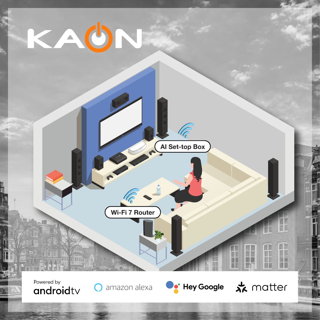 KAONGROUP's tweet photo. 📅2 weeks until IBC - International Broadcasting Convention!
Join us at the KAON booth #STAND1 #B59, where we'll be showcasing our newest products and solutions - #AISTB #WiFI7 #XRDevice #Robot. Also, we are preparing private demonstration for you! https://t.co/t3Zd4uaKOi