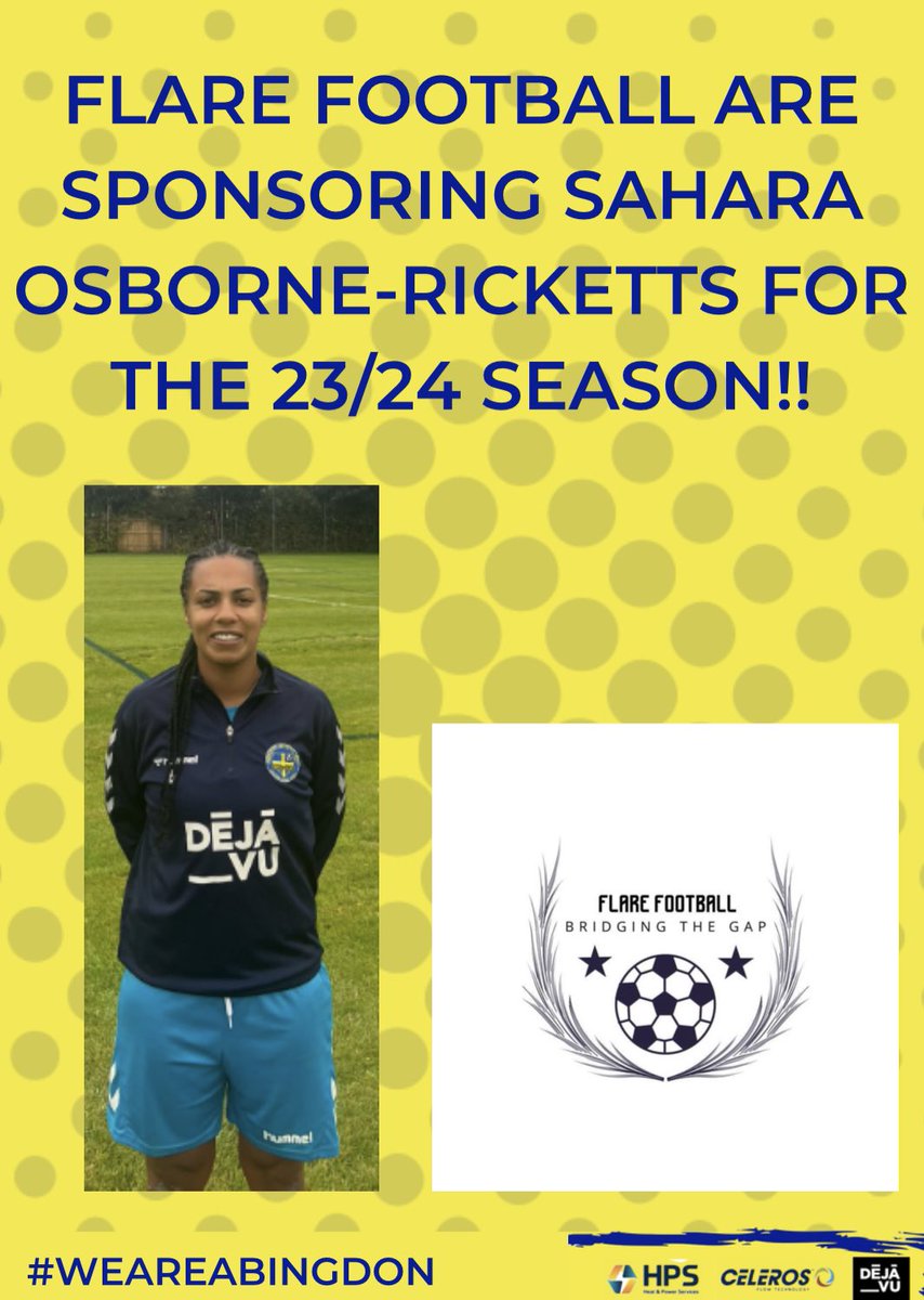 Thank you <a href="/FlareFootyLtd/">Flare Football Ltd</a> for sponsoring <a href="/Biffy91/">S.Osborne-Ricketts</a> this season. 💙💛