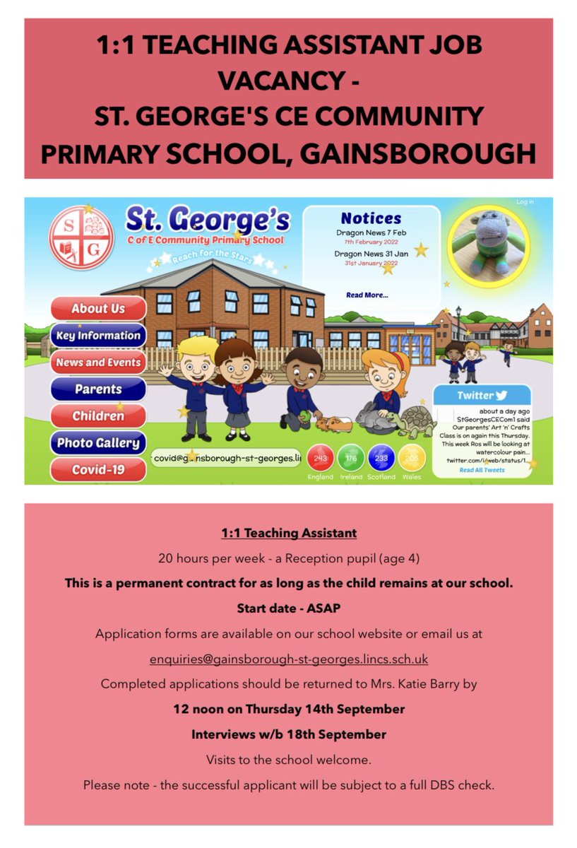 St. George’s CE Community Primary School tweet media