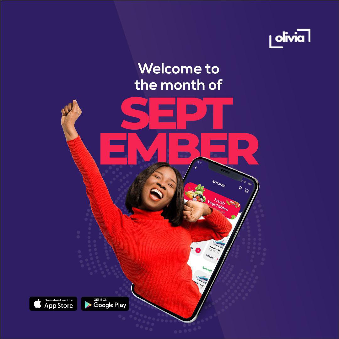 theolivia_app's tweet photo. Happy new month from all of us at Olivia. 😊

#Oliviaiscoming #SimplifyingBusinesses #Manage #Monitor #ExpandwithOlivia #Olivia #SendMoney #ReceiveMoney #POS #Olivia https://t.co/Tnhl894PqJ