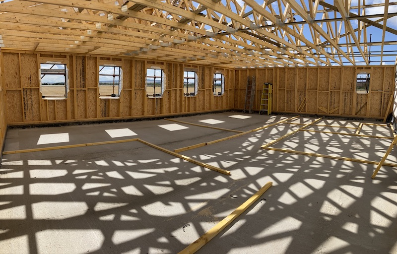 Goswick Golf Club's new greenkeepers' welfare unit is really starting to take shape, as you can see from this recent photo. It will provide our greenkeepers with proper respite from the elements as well as office space for the club's administrative staff. Much more to come!