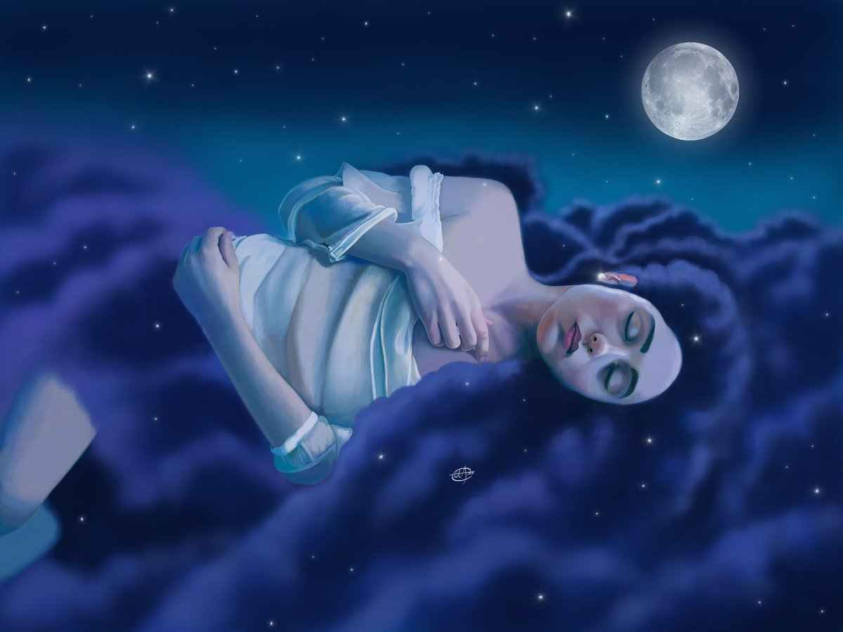 Bluechiks1's tweet photo. @accelerateart @clairesilver @ohr_nft @ReadyPereOne @spumma @MetacampusAI “Night embrace”
Digital painting 

#CONTINUUMDALI https://t.co/s4yrkb3vcP