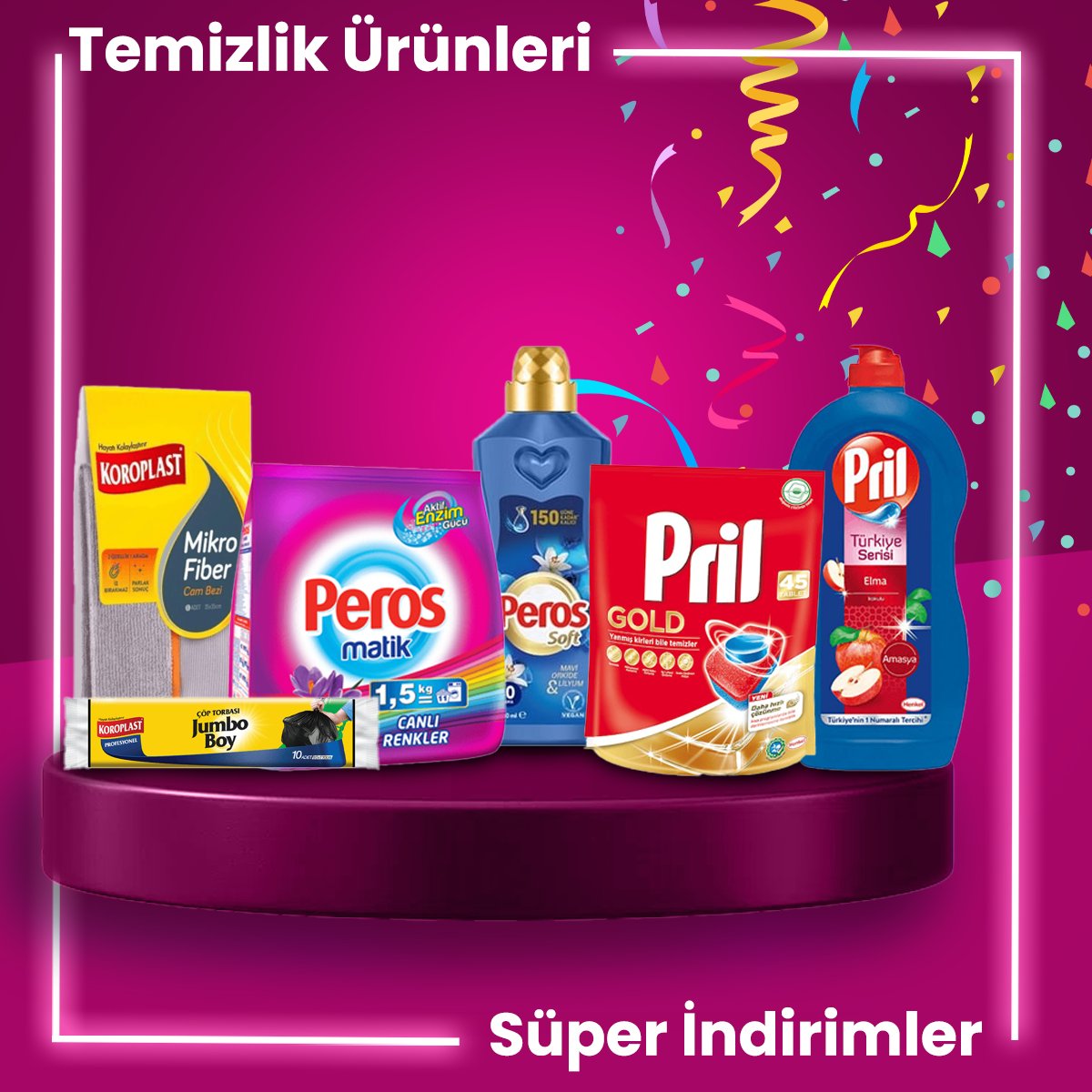 🥳Haftanın kampanyalarını kaçırma!
🚰Temizlik ürünleri indirimde.
📲Hemen sipariş vermek için farksepeti.com a tıklayabilirsiniz
📲Mobil uygulamalarımızı indirmek için linke tıklayabilirsiniz.
🌐 farksepeti.com/tum-hesaplar
#peros #pril #koroplast #temizlik #indirim #market