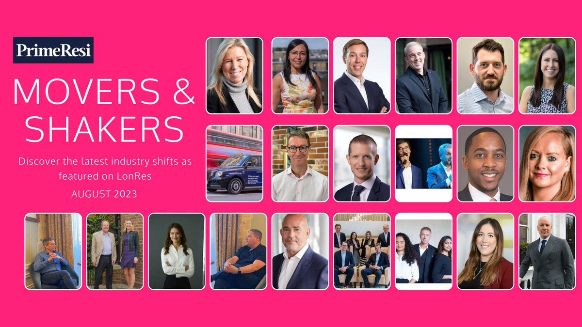LonresComLtd's tweet photo. PrimeResi Movers & Shakers, August 2023 🔥
Every month, @primeresi brings #LonRes the monthly headlines on key #property recruitment and business movers.
Click the link below to see who and what has been on the move this month 👇
https://t.co/XP0mg17mTe
Share the news 📣 https://t.co/LkFlNbUm13