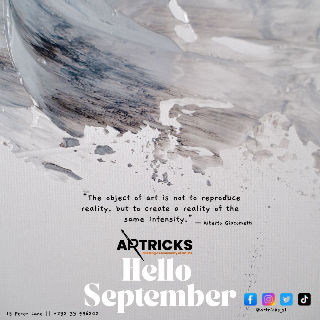 Artricks_sl's tweet photo. “Hello September 🍂! As the leaves change, so do we—always evolving, always creating. This month, we’re excited to bring you fresh inspiration, new art supplies, and a canvas full of possibilities. Stay tuned for some big announcements that will color your world! #saloneart https://t.co/8WWBTLKsOJ