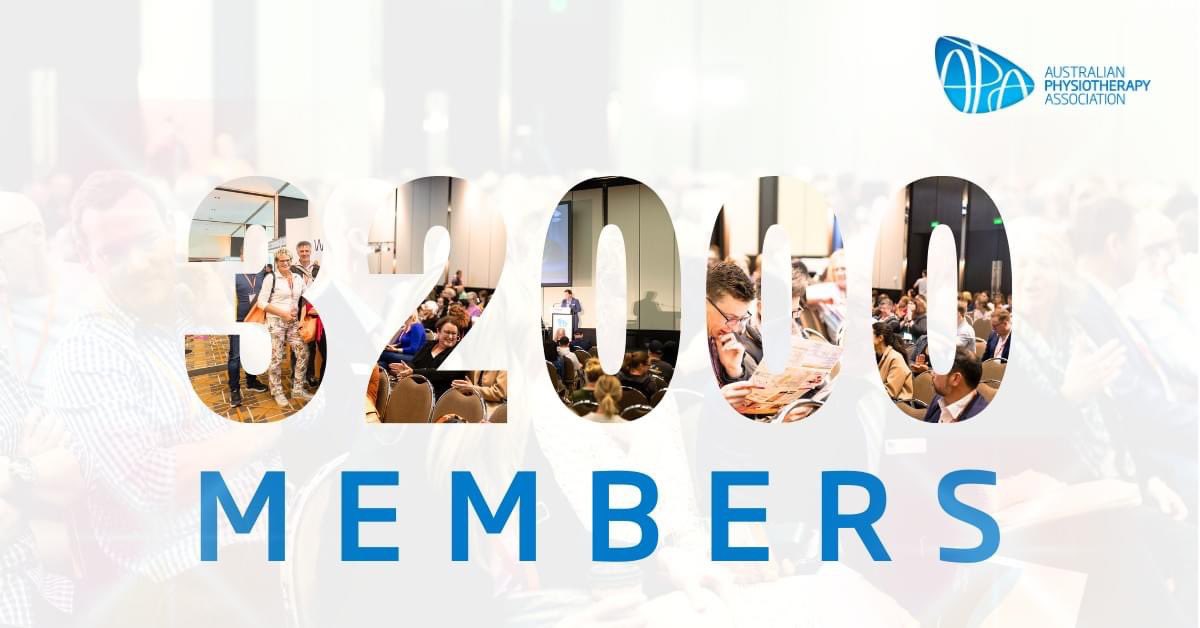 president_apa's tweet image. A very proud #President reaching 32000 members of @apaphysio. Years of strategy, leadership, agility, future focused and member value delivery. Thank you to the leaderships, staff and members. 🙏🙏