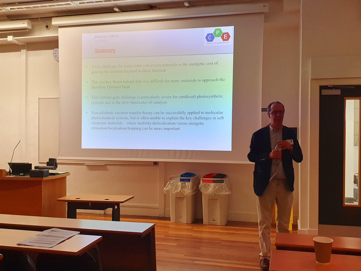 durrant_group's tweet photo. James, Sora @soragc and Filip @FPodjaski delivered talks on #PPGECR2023  about Solar conversion materials, especially for polymer photocatalysts. Thanks to @RSC_Photochem @SebSprick  for organizing. https://t.co/4hov7Lqqom