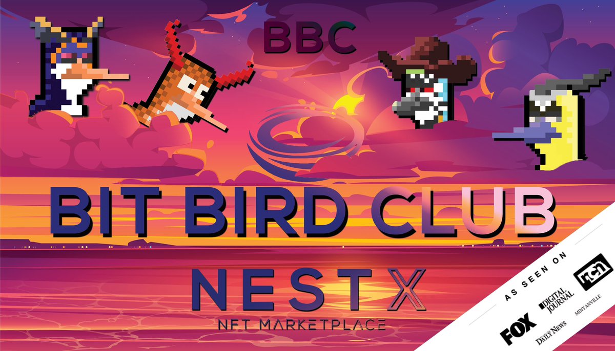 NestXNFT's tweet photo. 𝐃𝐫𝐨𝐩 𝐃𝐚𝐲 | 𝐀𝐫𝐞 𝐲𝐨𝐮 𝐫𝐞𝐚𝐝𝐲 𝐭𝐨 𝐜𝐚𝐭𝐜𝐡 𝐭𝐡𝐞 #𝐁𝐢𝐫𝐝𝐅𝐥𝐮?

📣 Get ready to spread your wings on the 𝐄𝐭𝐡𝐞𝐫𝐞𝐮𝐦 𝐂𝐡𝐚𝐢𝐧 and dive into the enchanting world of 𝐁𝐢𝐭 𝐁𝐢𝐫𝐝 𝐂𝐥𝐮𝐛! 🪶

🚀 The drop takes flight today at 𝟐𝟐:𝟎𝟎 𝐔𝐓𝐂, offering an extraordinary experience you won't want to miss:

🎨 Immerse yourself in mesmerizing 𝐏𝐢𝐱𝐞𝐥 𝐀𝐫𝐭 that's bound to captivate your imagination.

💼 Holders are in for a treat with the NestX Token 𝐀𝐢𝐫𝐝𝐫𝐨𝐩 🤩

💰 𝐒𝐭𝐚𝐤𝐢𝐧𝐠 Rewards making your Bit Bird NFTs even more valuable.

🎁 Unlock the secrets of 𝐌𝐲𝐬𝐭𝐞𝐫𝐲 𝐁𝐨𝐱𝐞𝐬 that hold surprises beyond your wildest dreams.

👀… and that's just the beginning! Don't miss your chance to be part of the Bit Bird Club phenomenon. See you at takeoff! 🐦🚀 

𝐌𝐢𝐧𝐭 𝐭𝐨𝐝𝐚𝐲: https://t.co/9F7fgSLIdt

𝐑𝐞𝐚𝐝 𝐦𝐨𝐫𝐞: https://t.co/YCM3KSwl54
