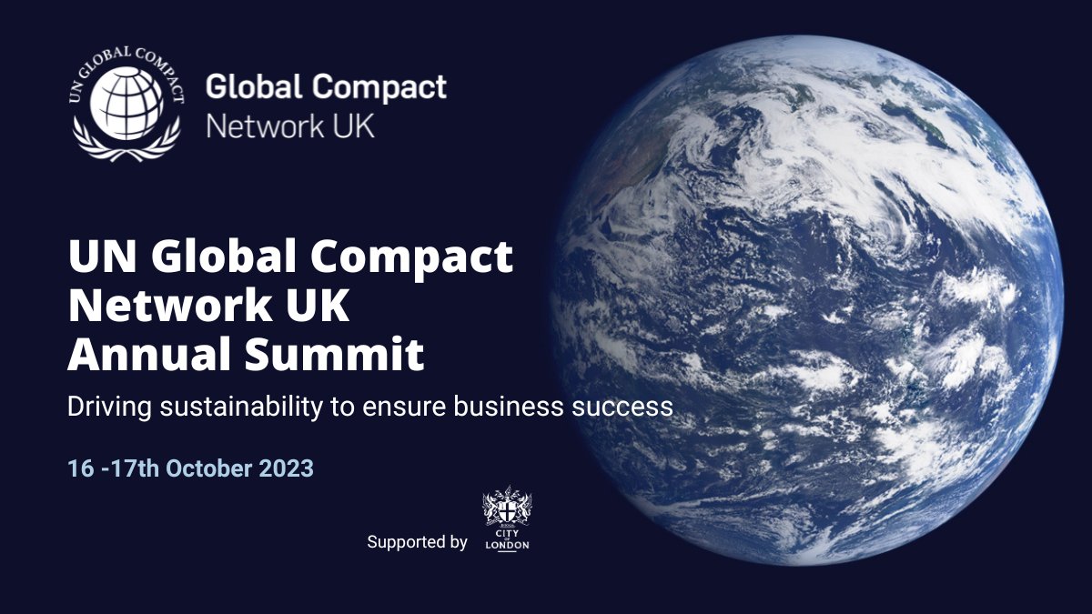 We are delighted to be a partner for the @globalcompactUK Annual Summit 2023!

The event will explore solutions-based discussions on the most pressing #ESG challenges facing companies today.

Speakers & agenda ➡️ bit.ly/UNGCUKSummit
#UNGCUKSummit23