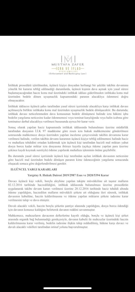 AvTarikCilekci's tweet photo. Yargıtay kararları ışığında İSTİHKAK İDDİASINDA İHTİRAZİ KAYITLA ÖDEME 'yi konu edinen yazının faydalı olması dileğiyle.

(-hazırlayan @mustafazaferlaw ) https://t.co/hjJJEbjcxP