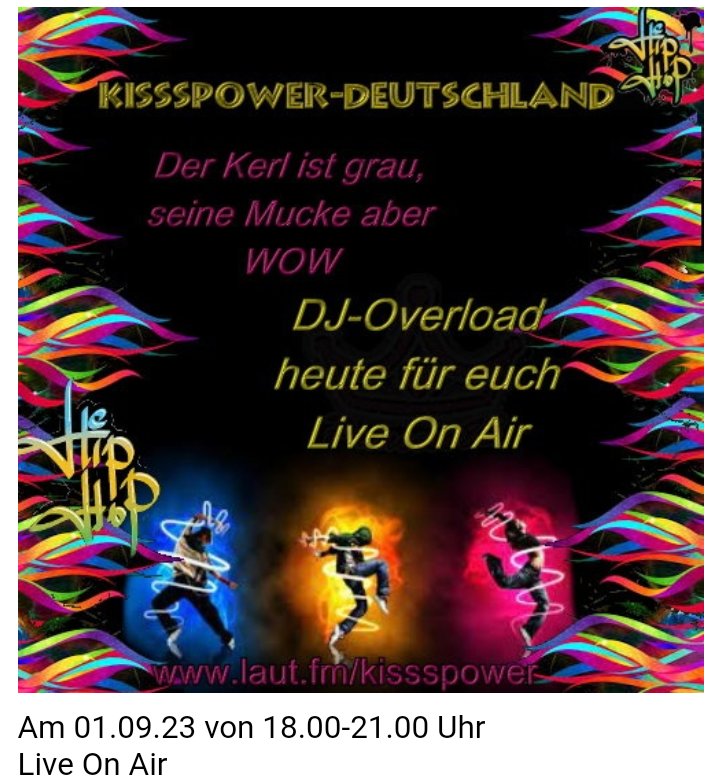 spin.de/chat/open?name… <--— hier geht es zu uns in den Gruppenraum
laut.fm/kissspower <-----hier geht es zum Player
kissspower-deutschland.de/start.php <--— hier geht es zu unserer HP