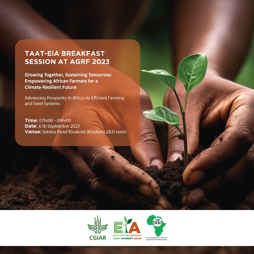 Taat_Africa's tweet photo. How can we strengthen Partnerships in Delivery, addressing the “missing middle” in agricultural transformation? Register on https://t.co/wChayQC0N6 for the #TAATAGRF2023 session to find out!
#BreakFastSession #TAATEiA #Technologies2FeedAfrica
@ScalingAgronomy 
@AfDB_Group  
@gatesfoundation