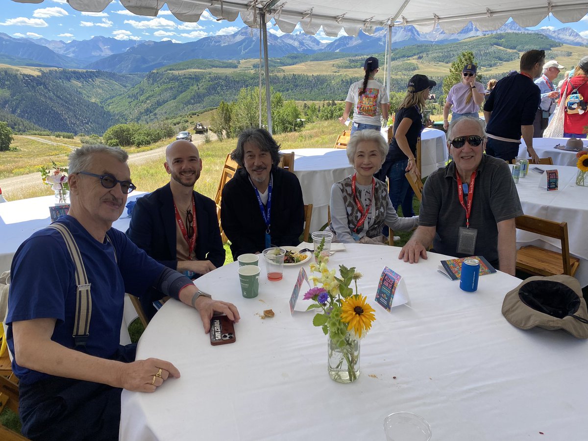 Wim Wenders, Werner Herzog. In between Kôji Yakusho and  Ishikawa Sayuri from Perfect Days. #FBTS23